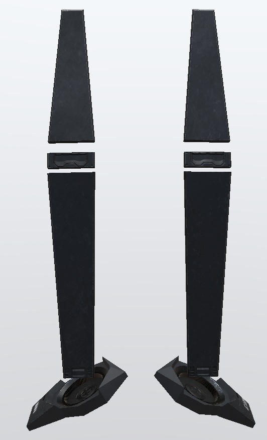 3Dモデル サイバー風ウサミミ