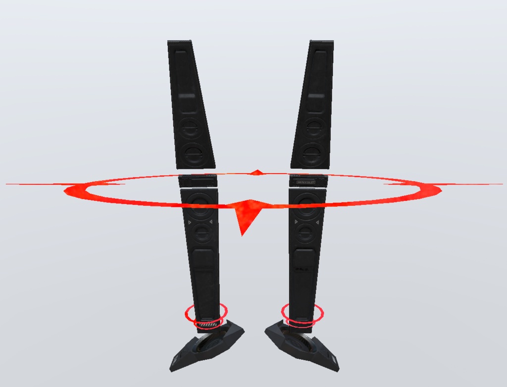 3Dモデル サイバー風ウサミミ