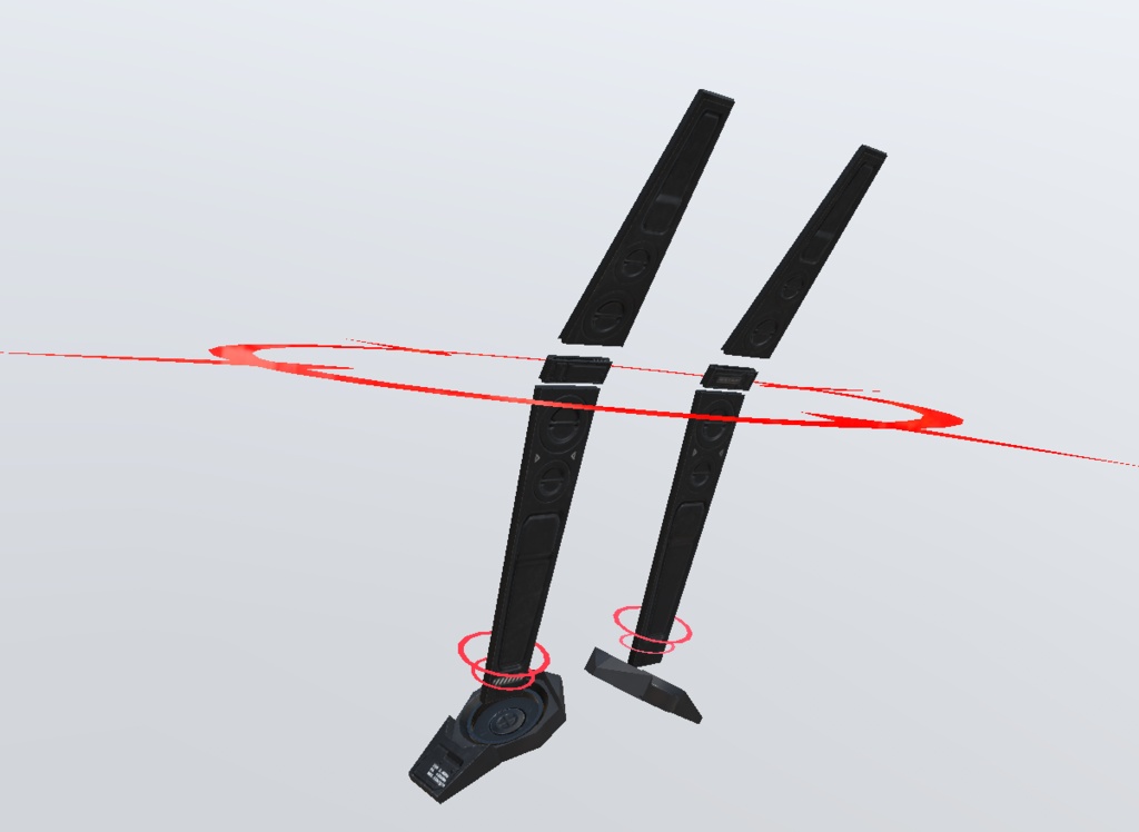 3Dモデル サイバー風ウサミミ