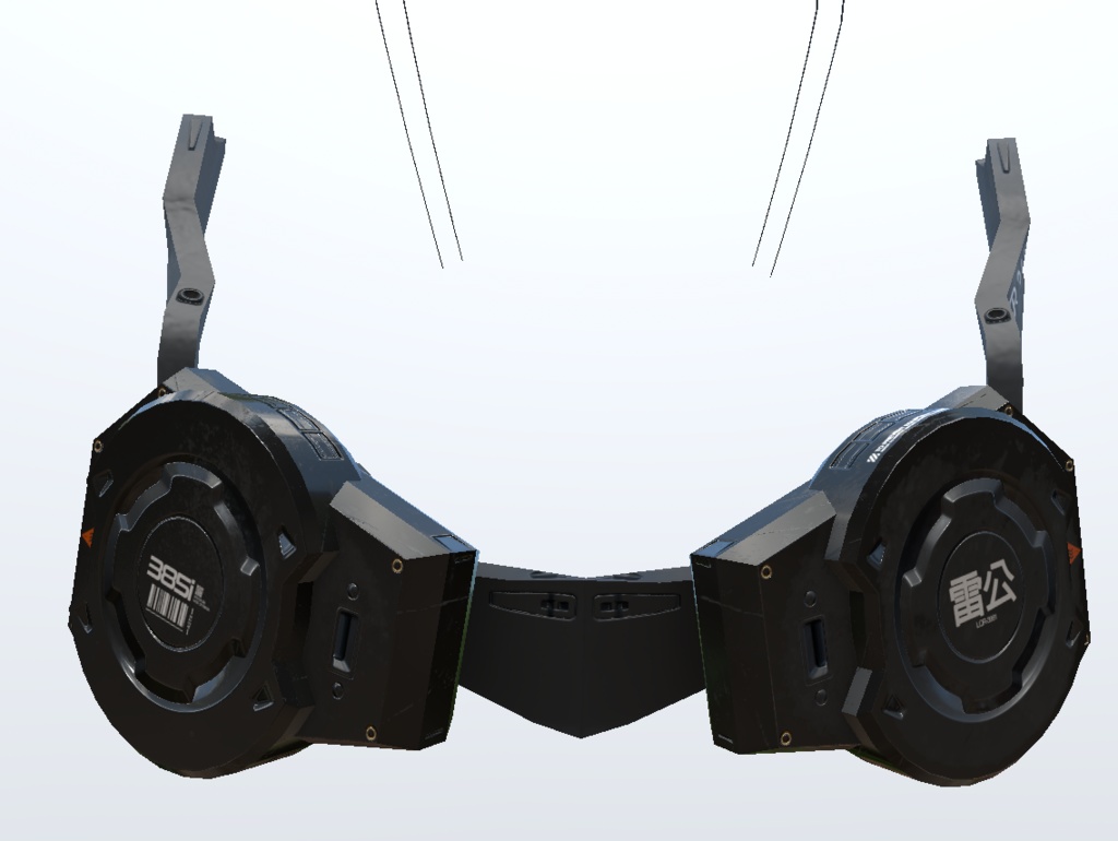 3Dモデル フルフェイスガスマスク