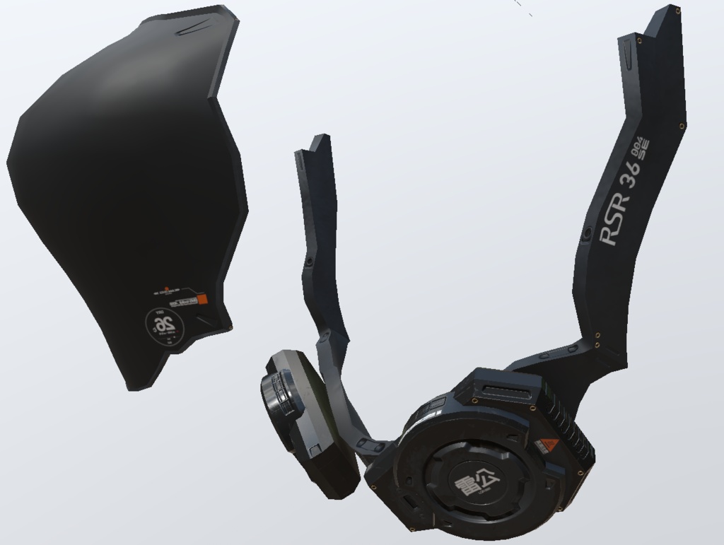 3Dモデル フルフェイスガスマスク