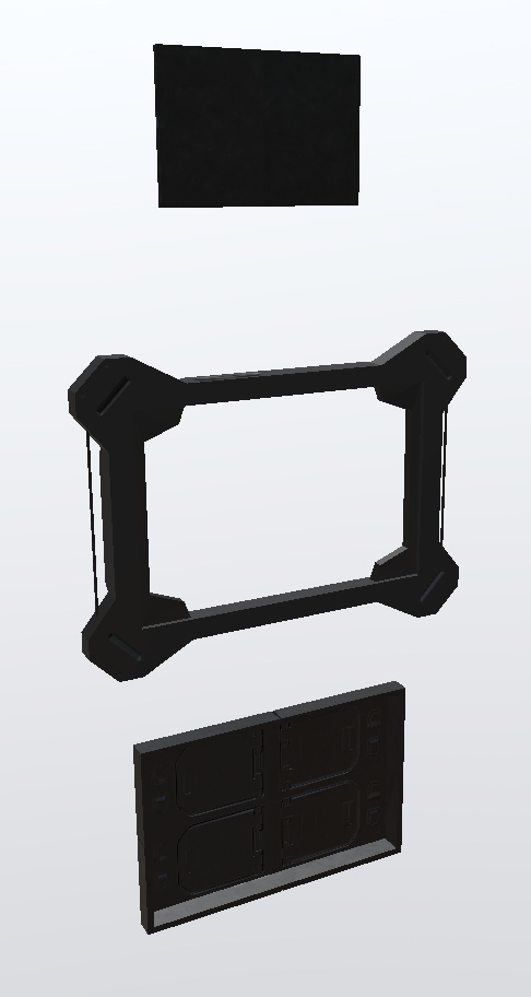 3Dモデル サイバー眼帯 開閉ギミック付き!