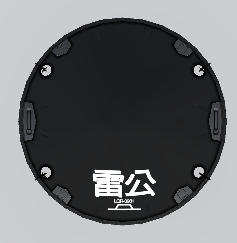 3Dモデル 傘帽子&フェイスマスク 2種