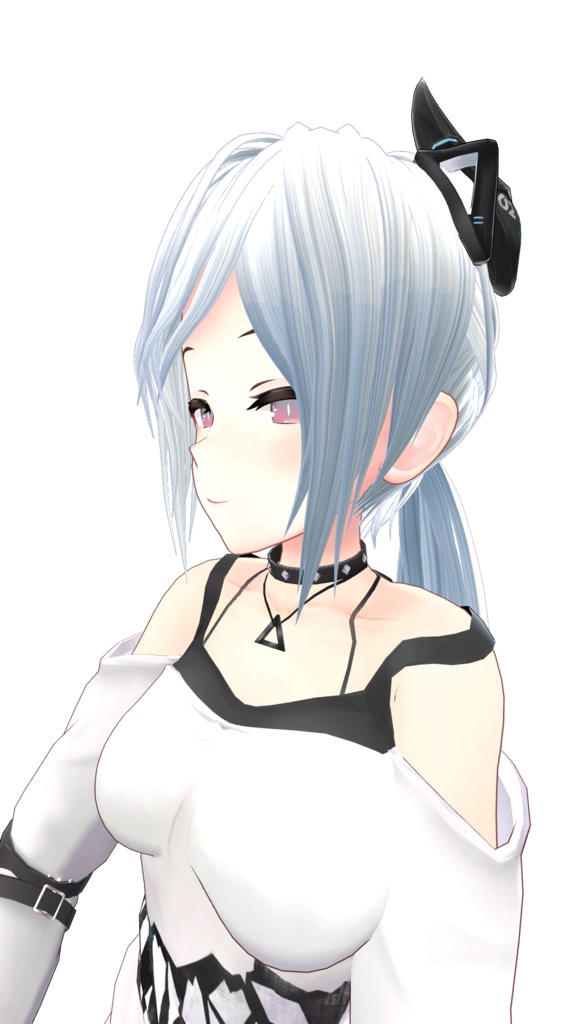 3Dモデル ロングポニー シェイプキー搭載 LEEMEカスタム