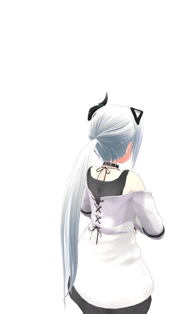 3Dモデル ロングポニー シェイプキー搭載 LEEMEカスタム