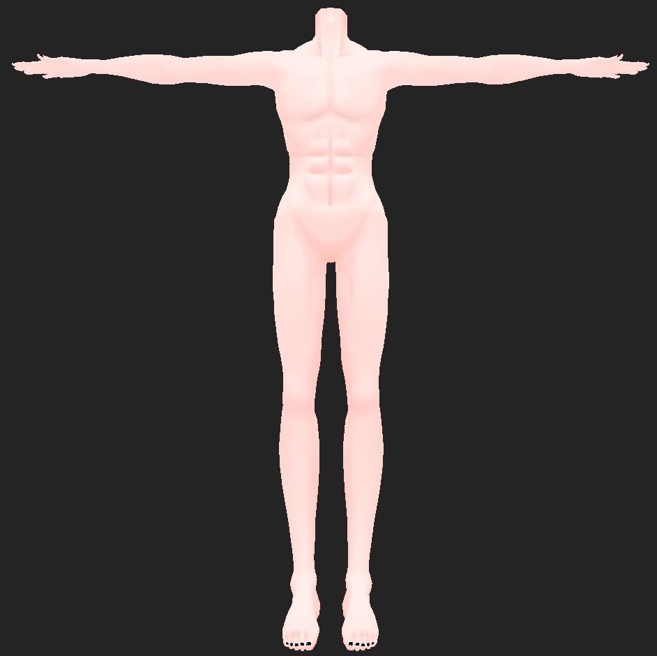 3Dモデル 男性用テックウェア&素体モデル セール対象品