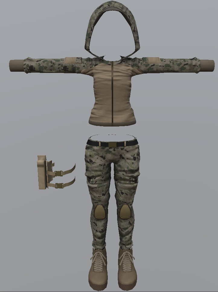 ミリタリ衣装セット全4種(LEEMEREEVAシグネット対応)