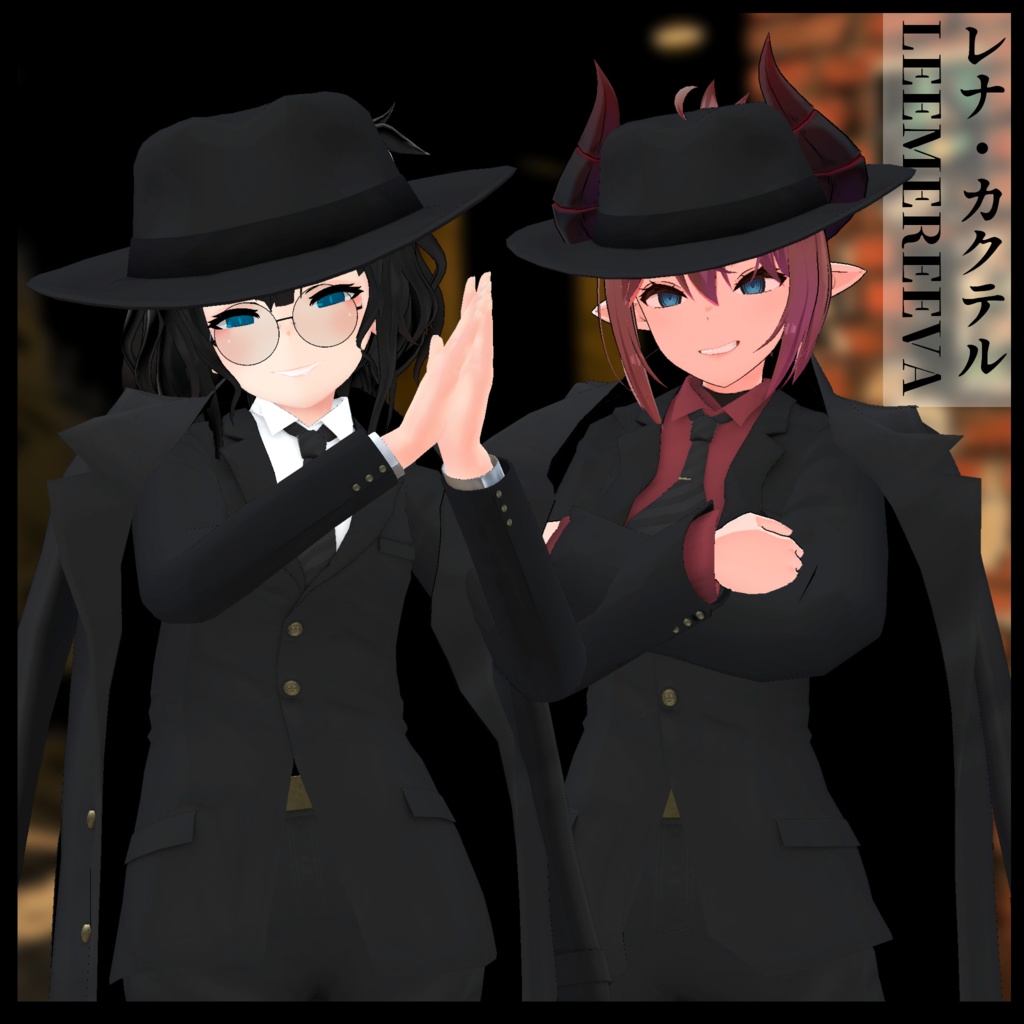 3Dモデル マフィア衣装 対応・LEEMEREEVA&レナ・カクテル&京狐