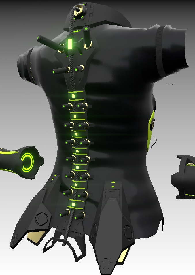 3Dモデル サイバー衣装 LEEMEREEVA