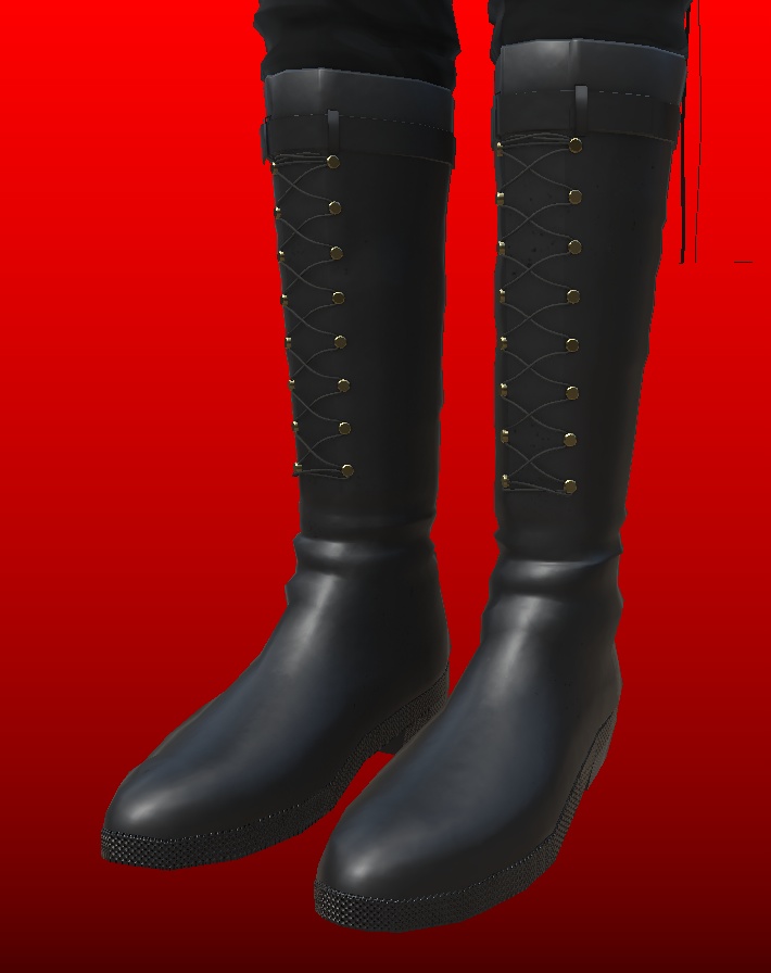 3Dモデル 軍服・肩掛けコート・小物・素体 複数アバター対応