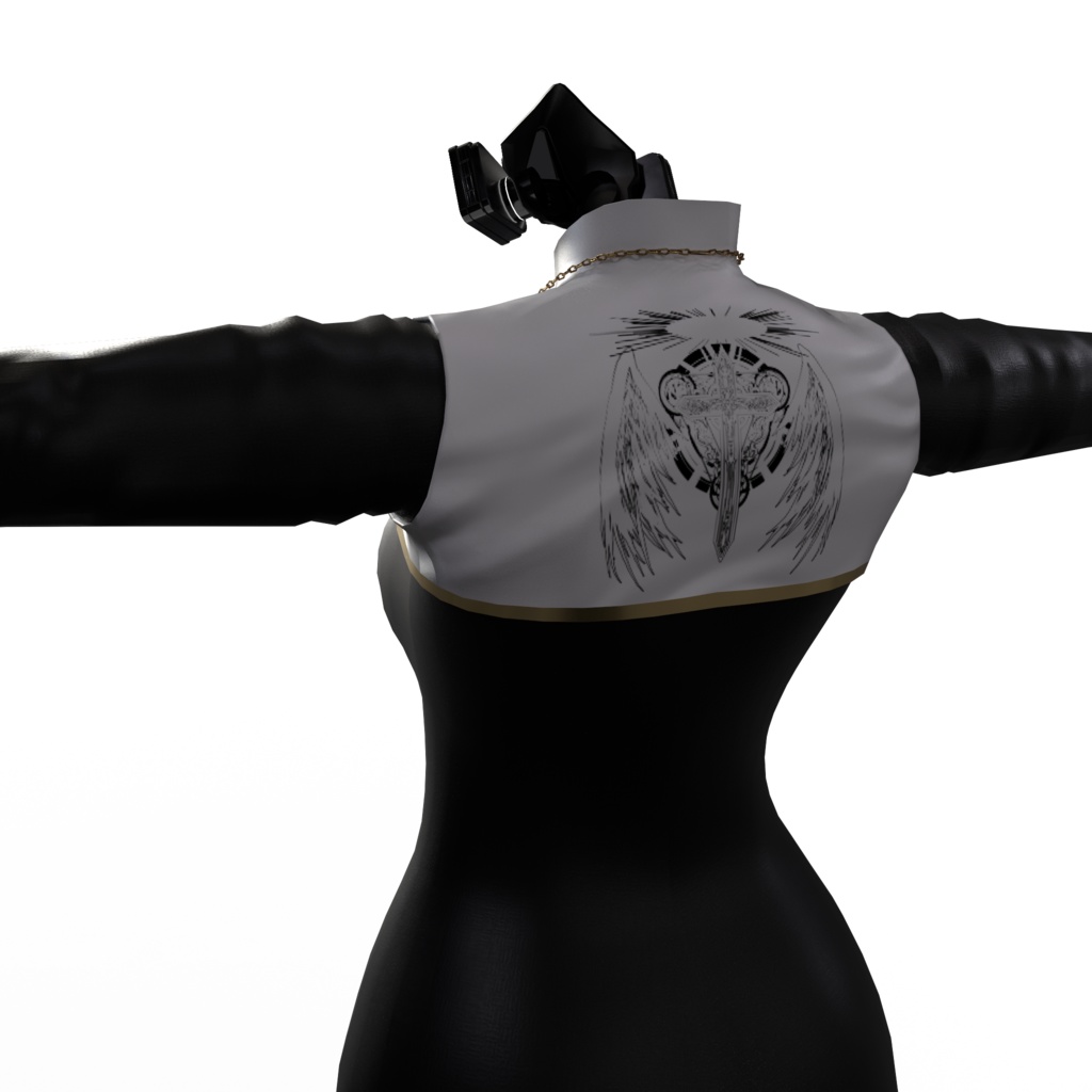 3Dモデル 戦闘修道服/C17付属 複数アバター対応