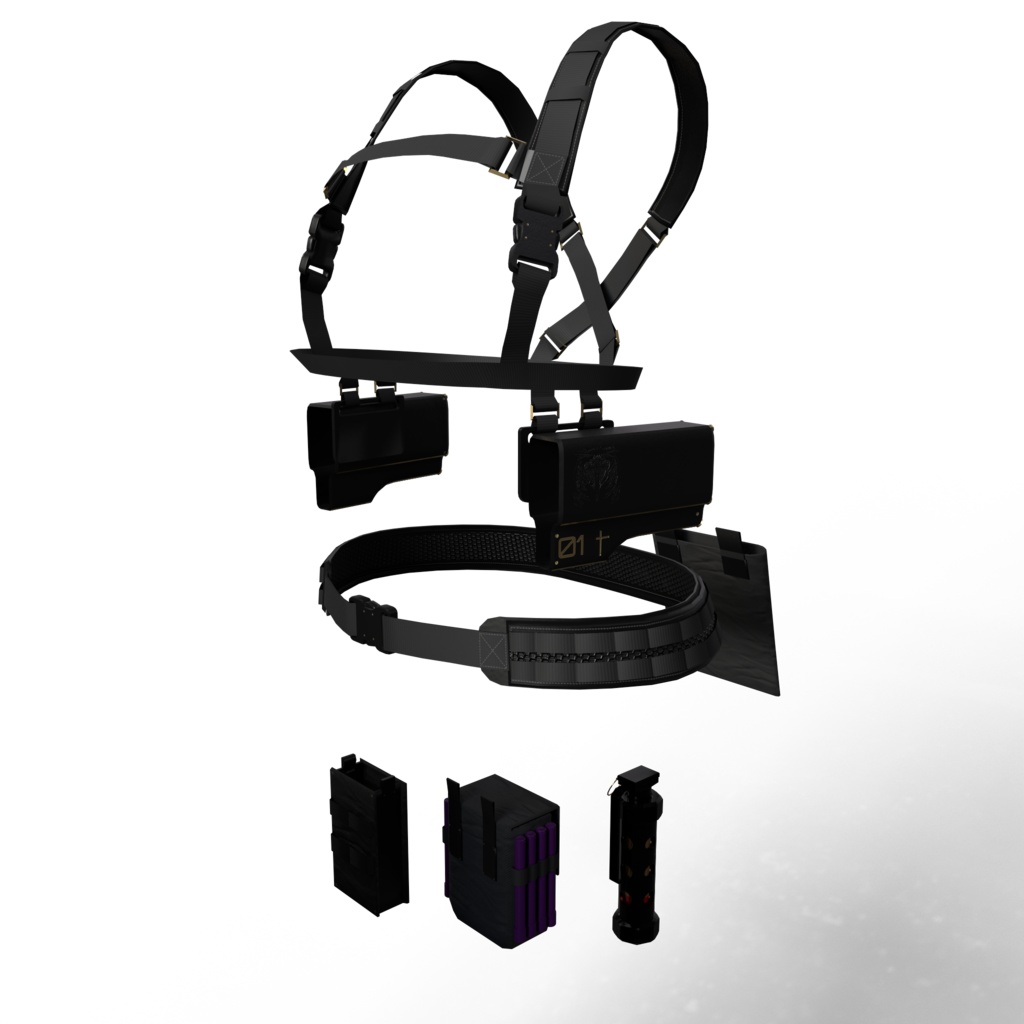 3Dモデル 戦闘修道服/C17付属 複数アバター対応