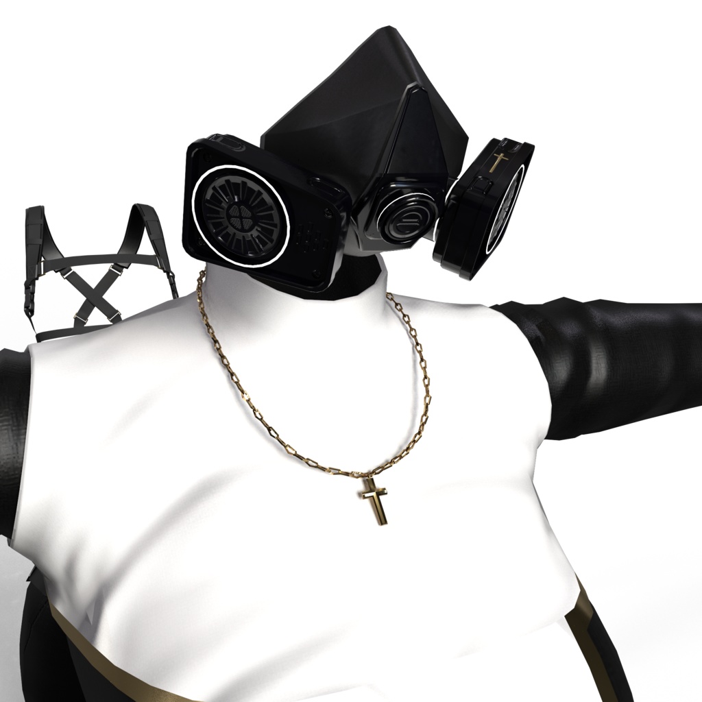 3Dモデル 戦闘修道服/C17付属 複数アバター対応