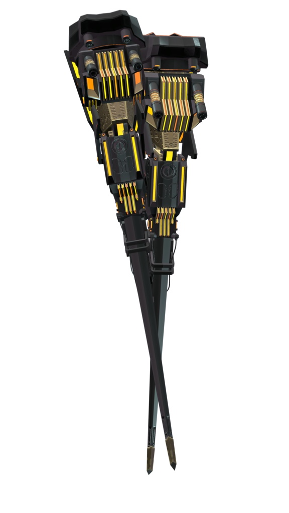 3Dモデル 義足衣装アクセセット 複数アバター対応 全8種