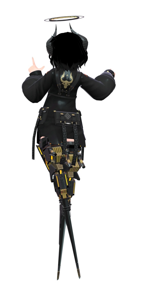 3Dモデル 義足衣装アクセセット 複数アバター対応 全8種