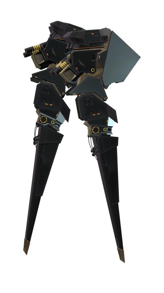 3Dモデル 義足衣装アクセセット 複数アバター対応 全8種