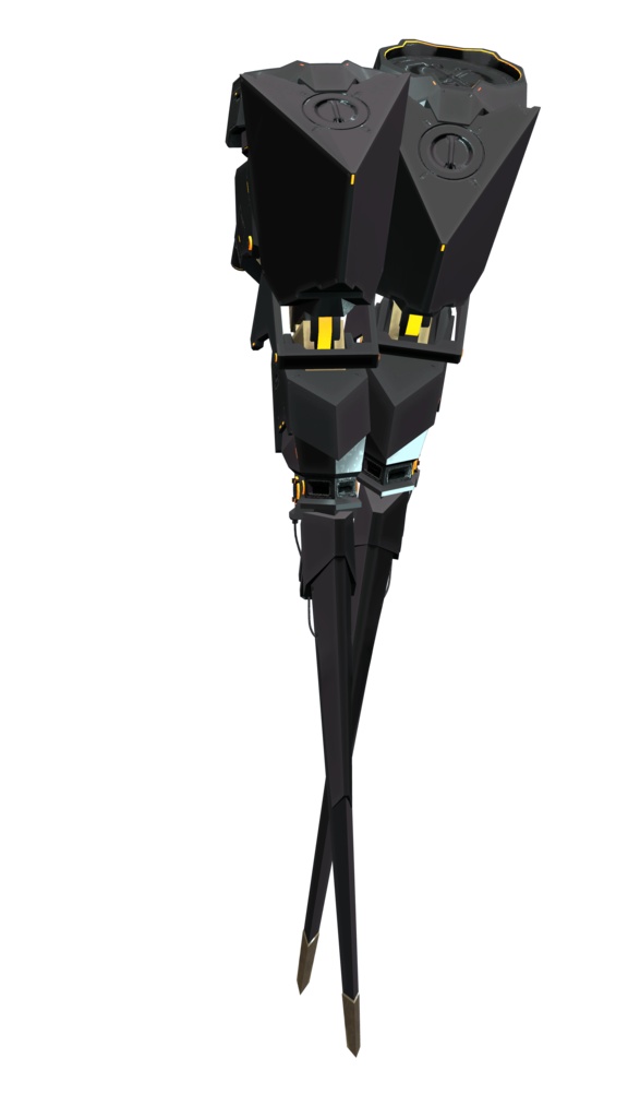 3Dモデル 義足衣装アクセセット 複数アバター対応 全8種