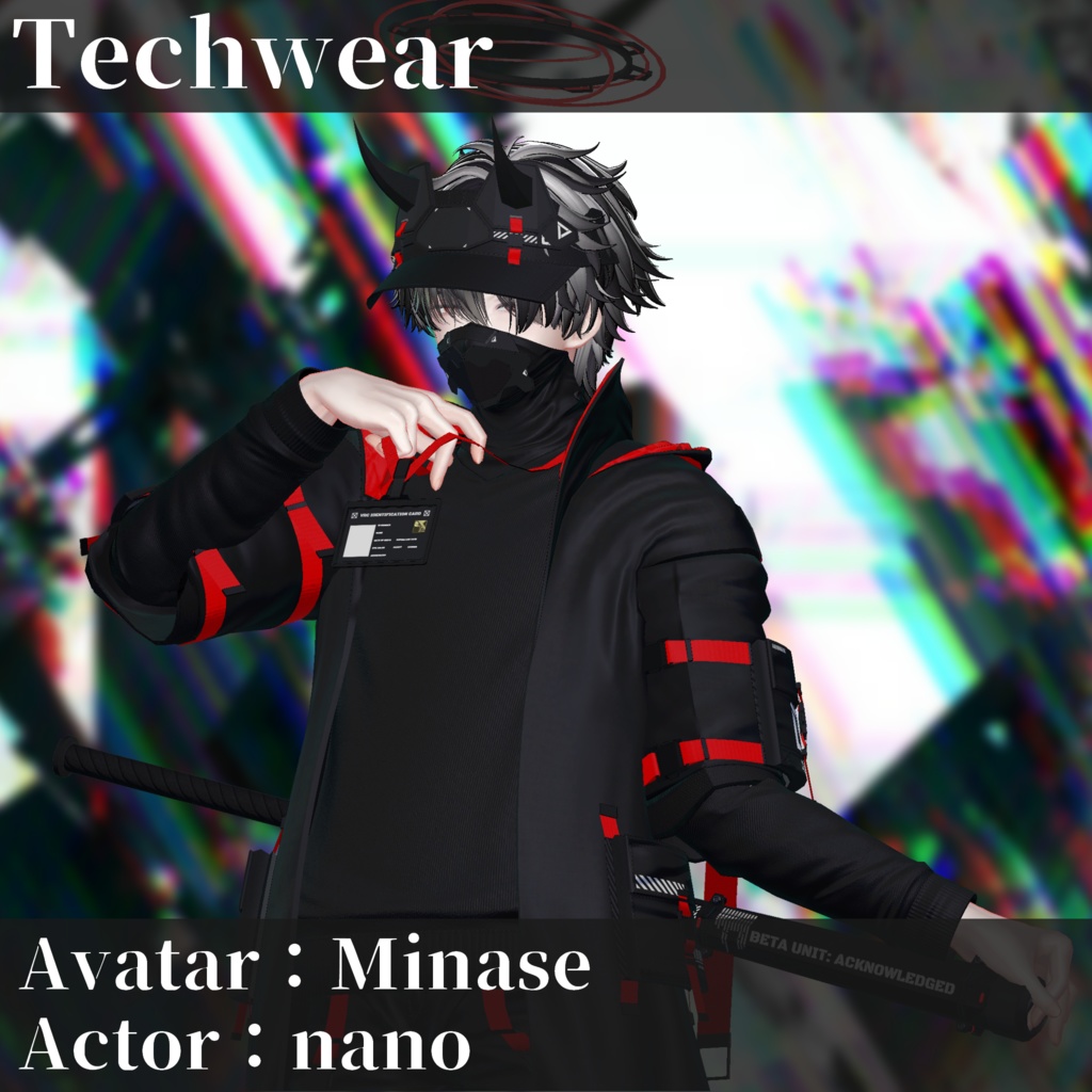 3Dモデル テックウェア 複数アバター対応