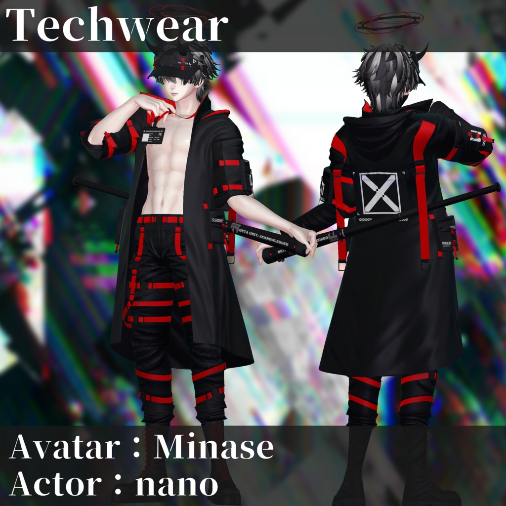 3Dモデル テックウェア 複数アバター対応