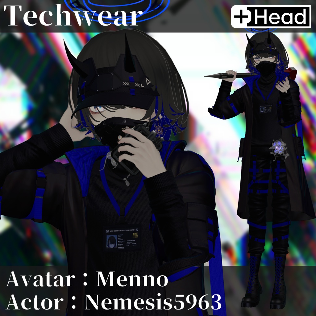 3Dモデル テックウェア 複数アバター対応