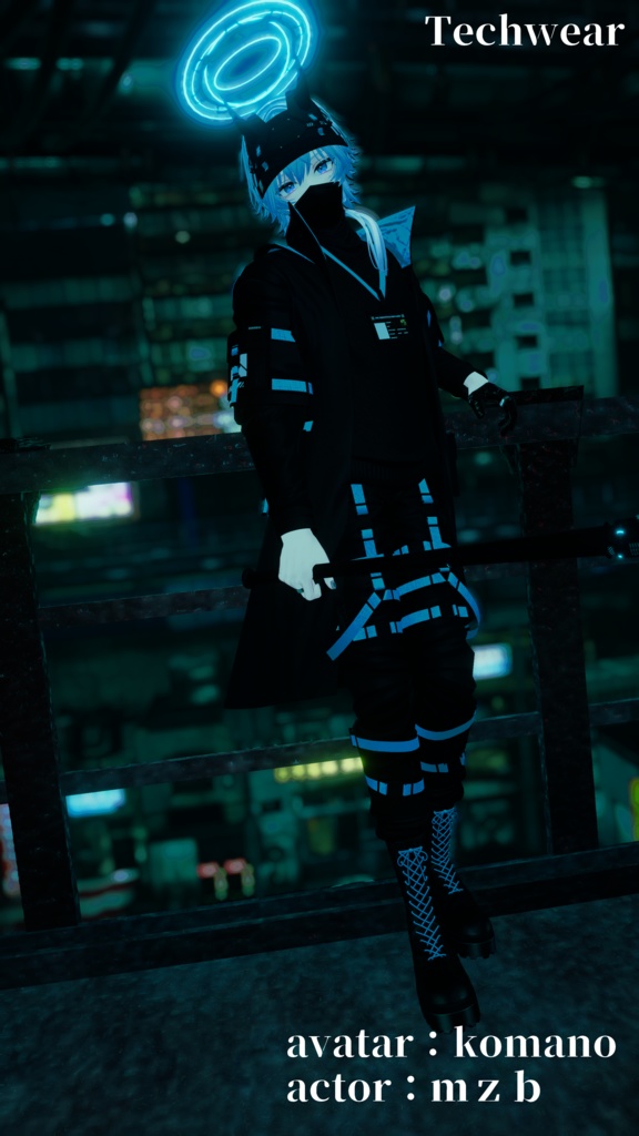 3Dモデル テックウェア 複数アバター対応