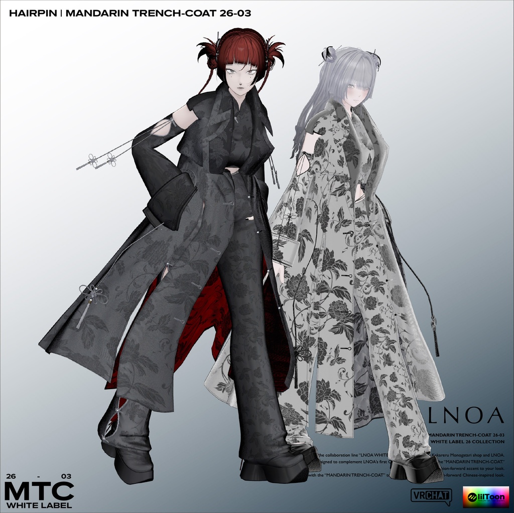 MANDARIN TRENCH-COAT 26-03 | LNOA WHITE LABEL
