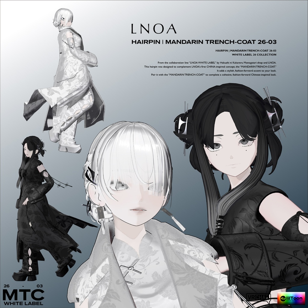 MANDARIN TRENCH-COAT 26-03 | LNOA WHITE LABEL