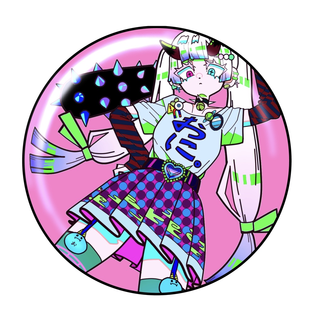 オニちゃん　缶バッチ