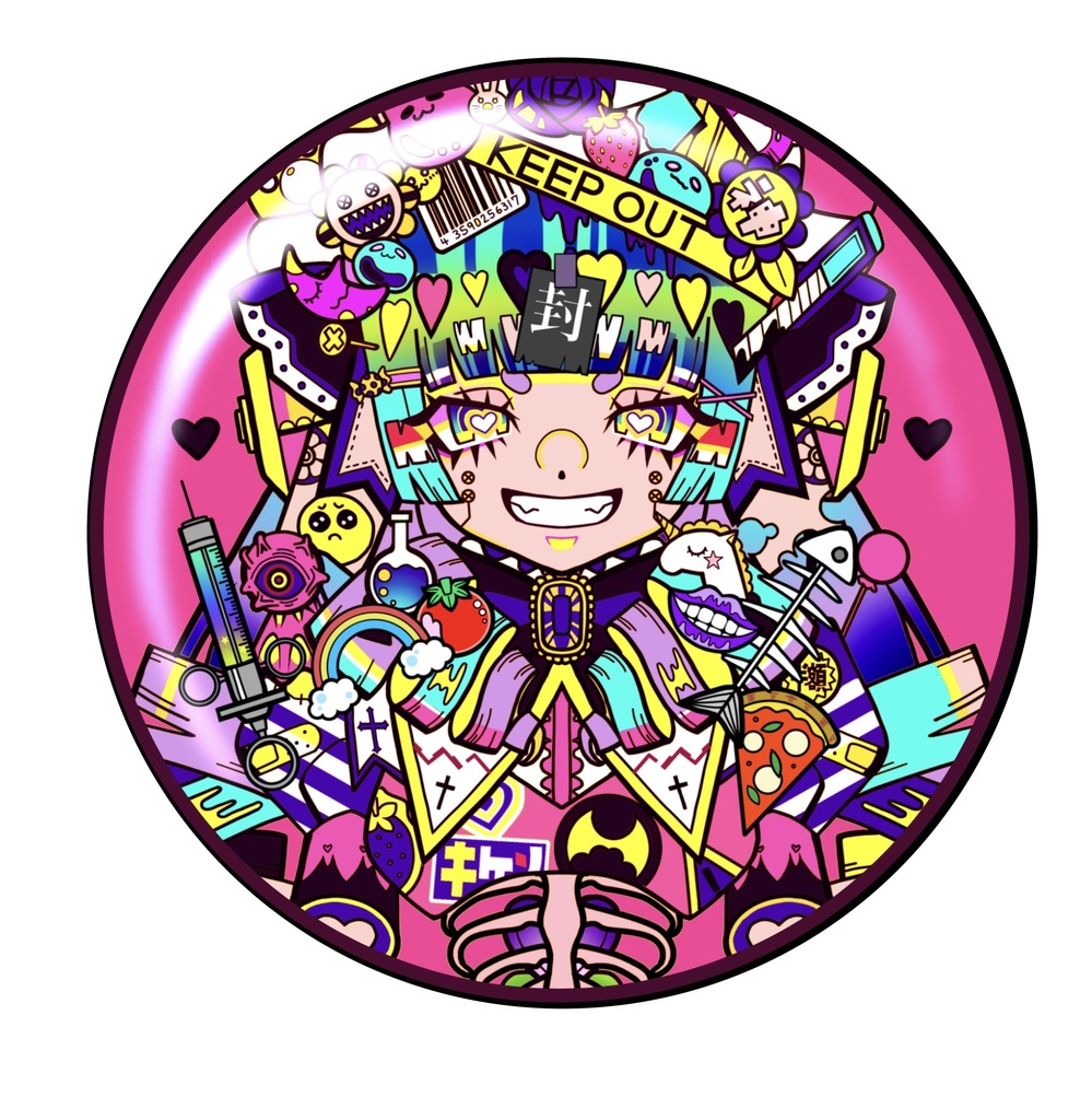 エクスタシー　缶バッジ