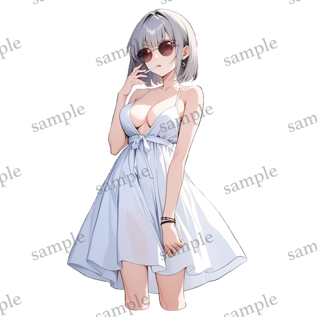 TRPG立ち絵素材。#2。ワンピースの女。