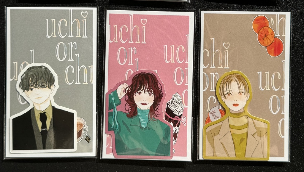 Uchi or Chu COLOR RECIPE ステッカー<PINK><ORANGE><BLACK>