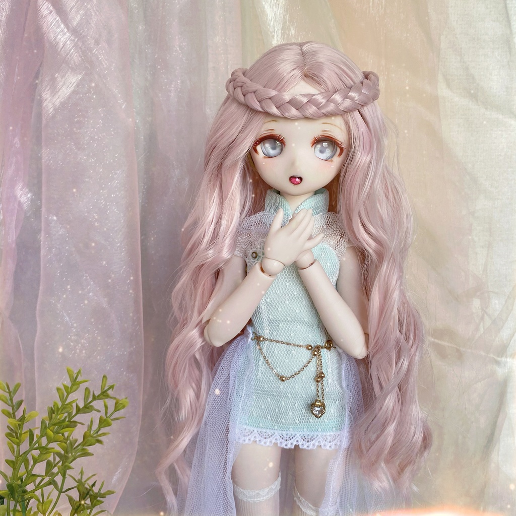 ギリシャメガミ　ピンク　8ー9インチウィッグ