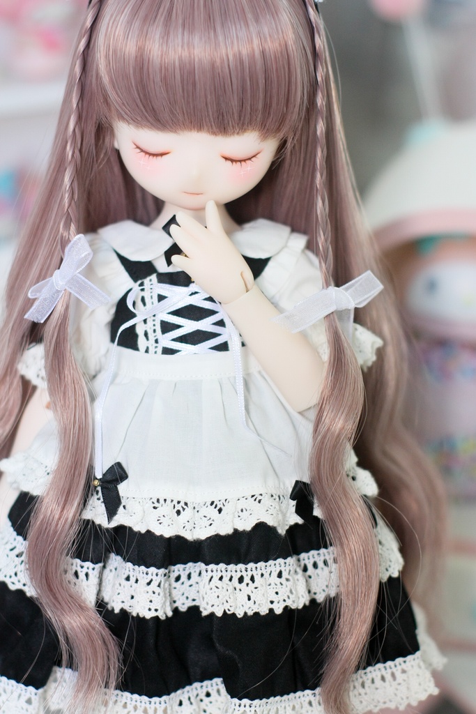 ライラック シナモン 7-8インチ 8-9インチ ドールウィッグ