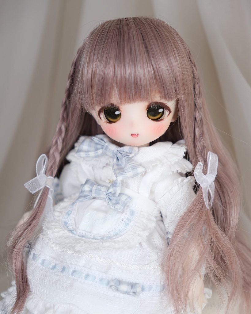 ライラック シナモン 7-8インチ 8-9インチ ドールウィッグ