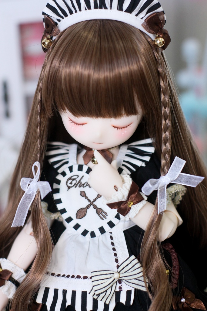 ライラック チョコ 7-8インチ 8-9インチ ドールウィッグ