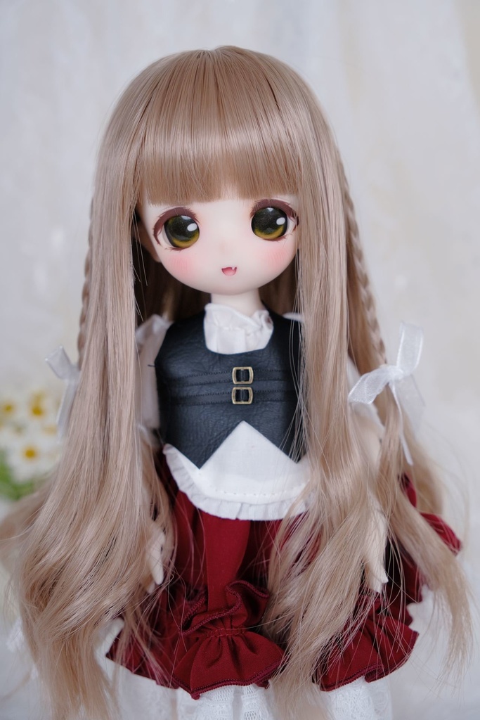 ライラック ミルクティー 7-8インチ 8-9インチ ドールウィッグ