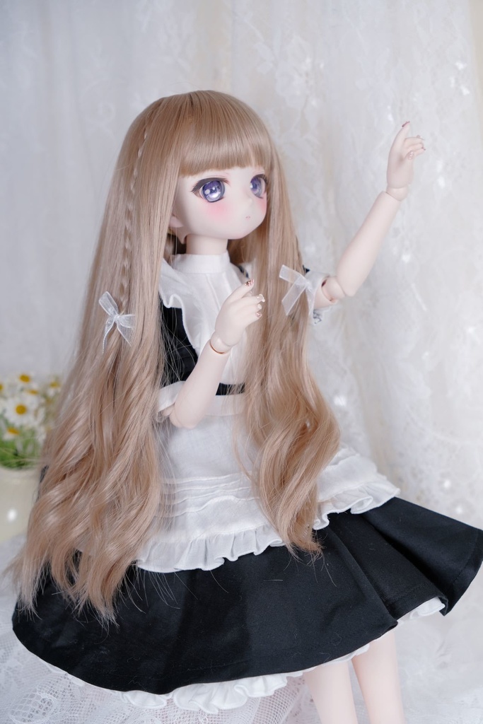 ライラック ミルクティー 7-8インチ 8-9インチ ドールウィッグ