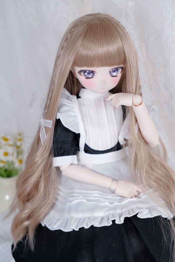 ライラック ミルクティー 7-8インチ 8-9インチ ドールウィッグ