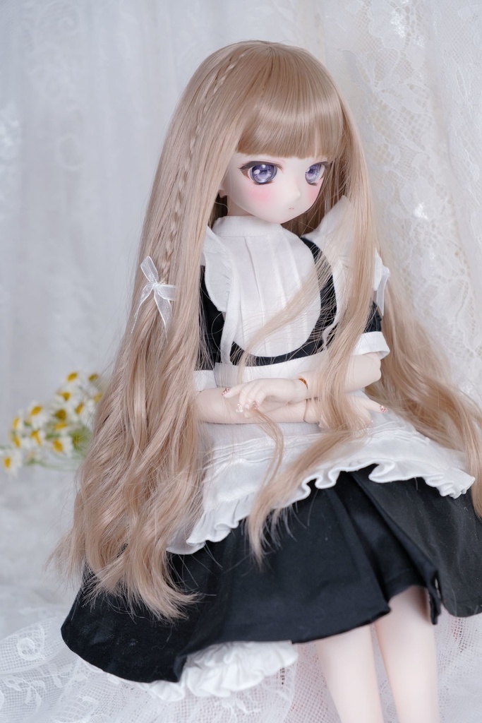 ライラック ミルクティー 7-8インチ 8-9インチ ドールウィッグ