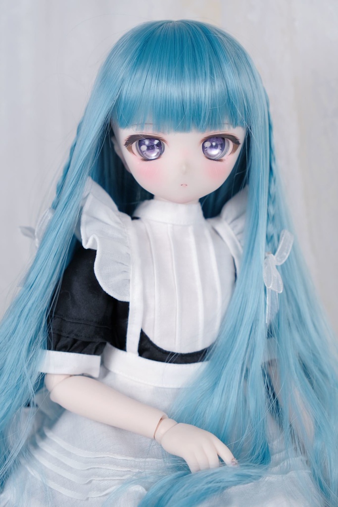 ライラック アクアマリン 7-8インチ 8-9インチ ドールウィッグ