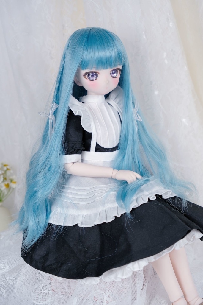 ライラック アクアマリン 7-8インチ 8-9インチ ドールウィッグ