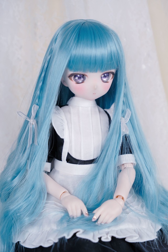 ライラック アクアマリン 7-8インチ 8-9インチ ドールウィッグ