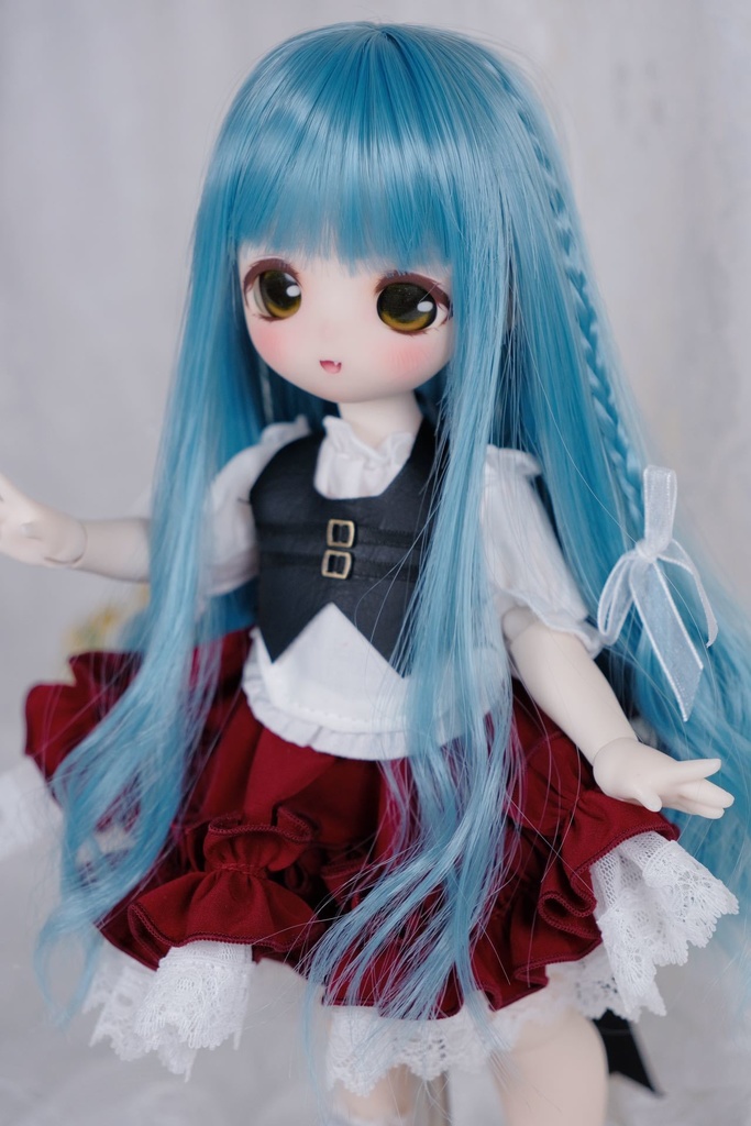 ライラック アクアマリン 7-8インチ 8-9インチ ドールウィッグ