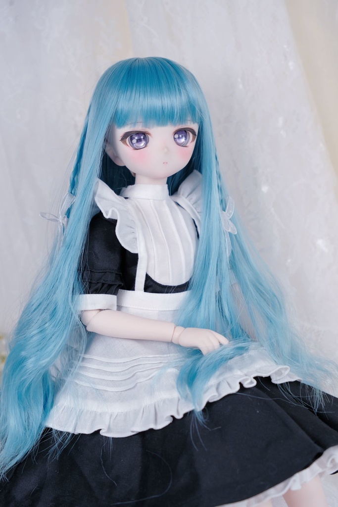 ライラック アクアマリン 7-8インチ 8-9インチ ドールウィッグ