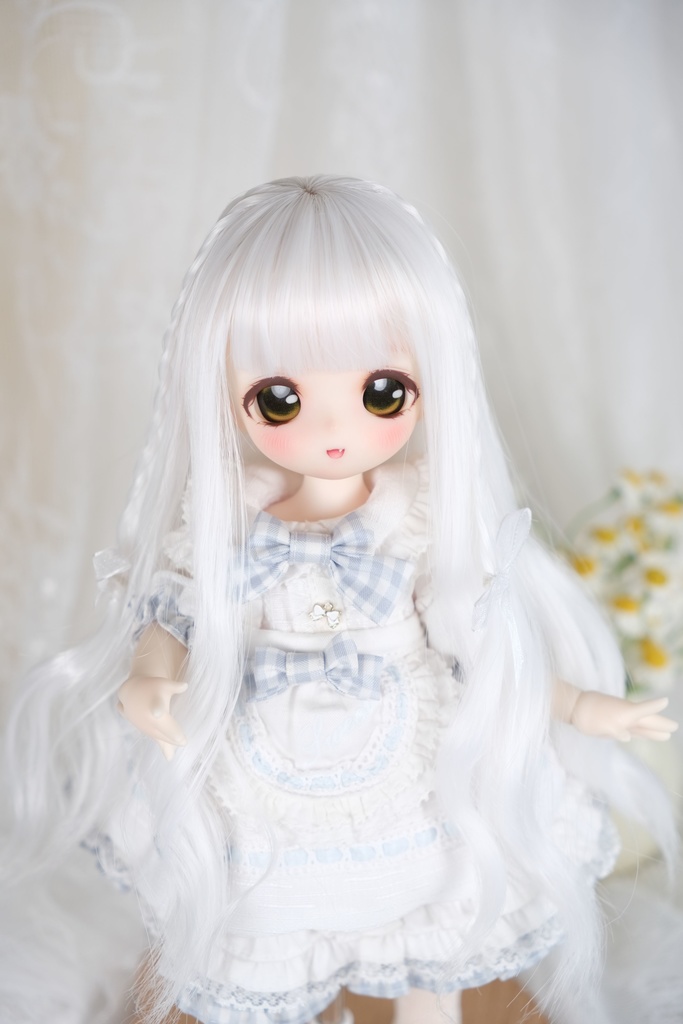 ライラック 7-8インチ 8-9インチウィッグ 白