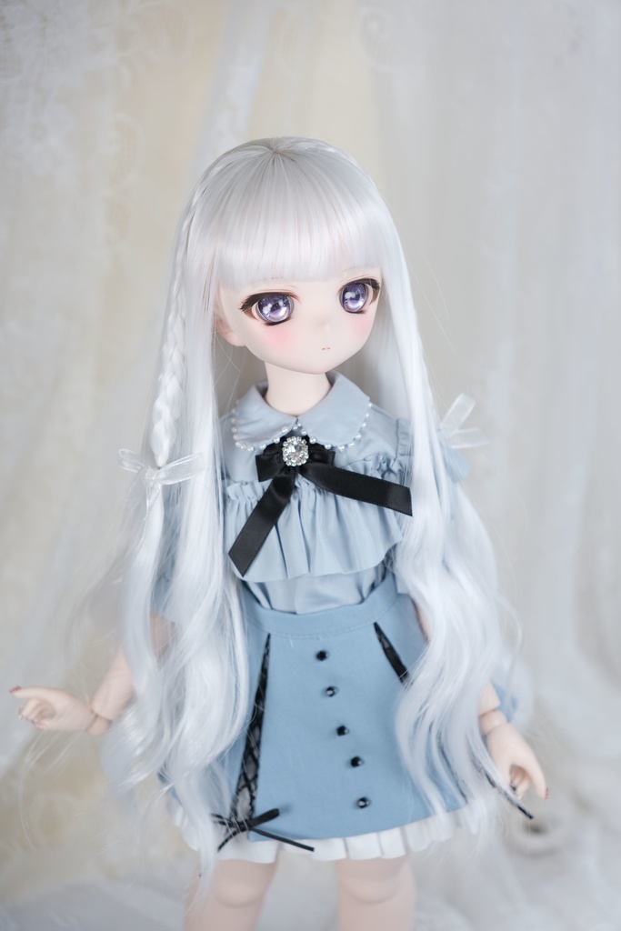 ライラック 7-8インチ 8-9インチウィッグ 白