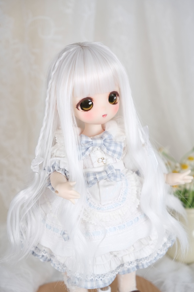 ライラック 7-8インチ 8-9インチウィッグ 白