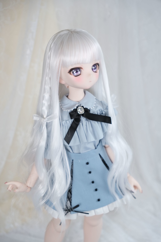 ライラック 7-8インチ 8-9インチウィッグ 白