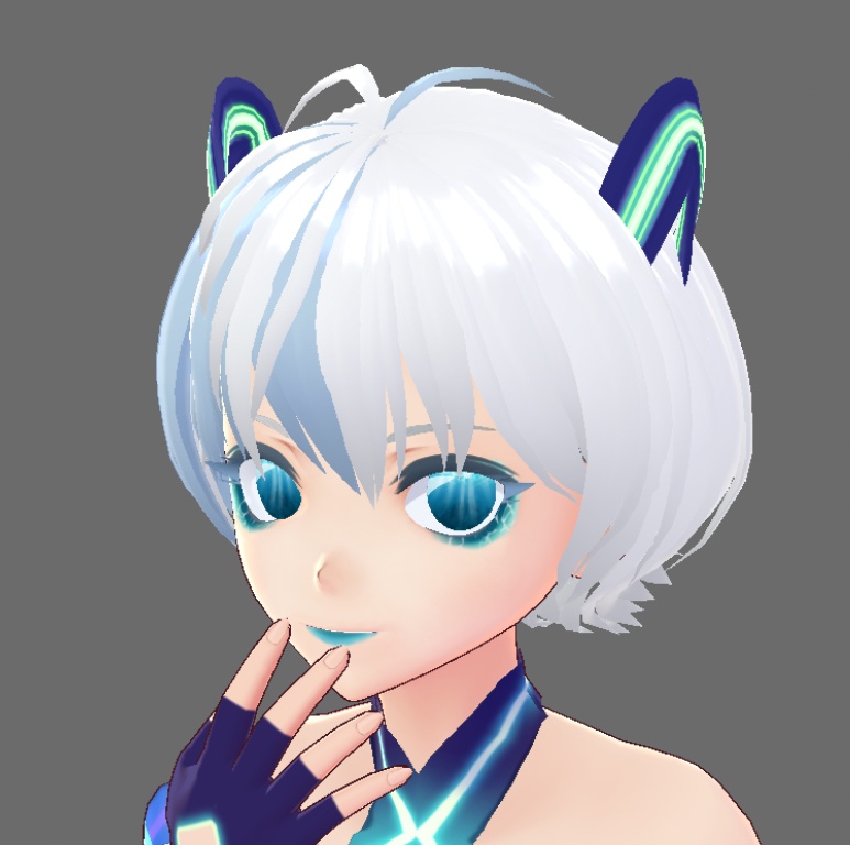 VRoid Ocean Eye and Face Texture Set