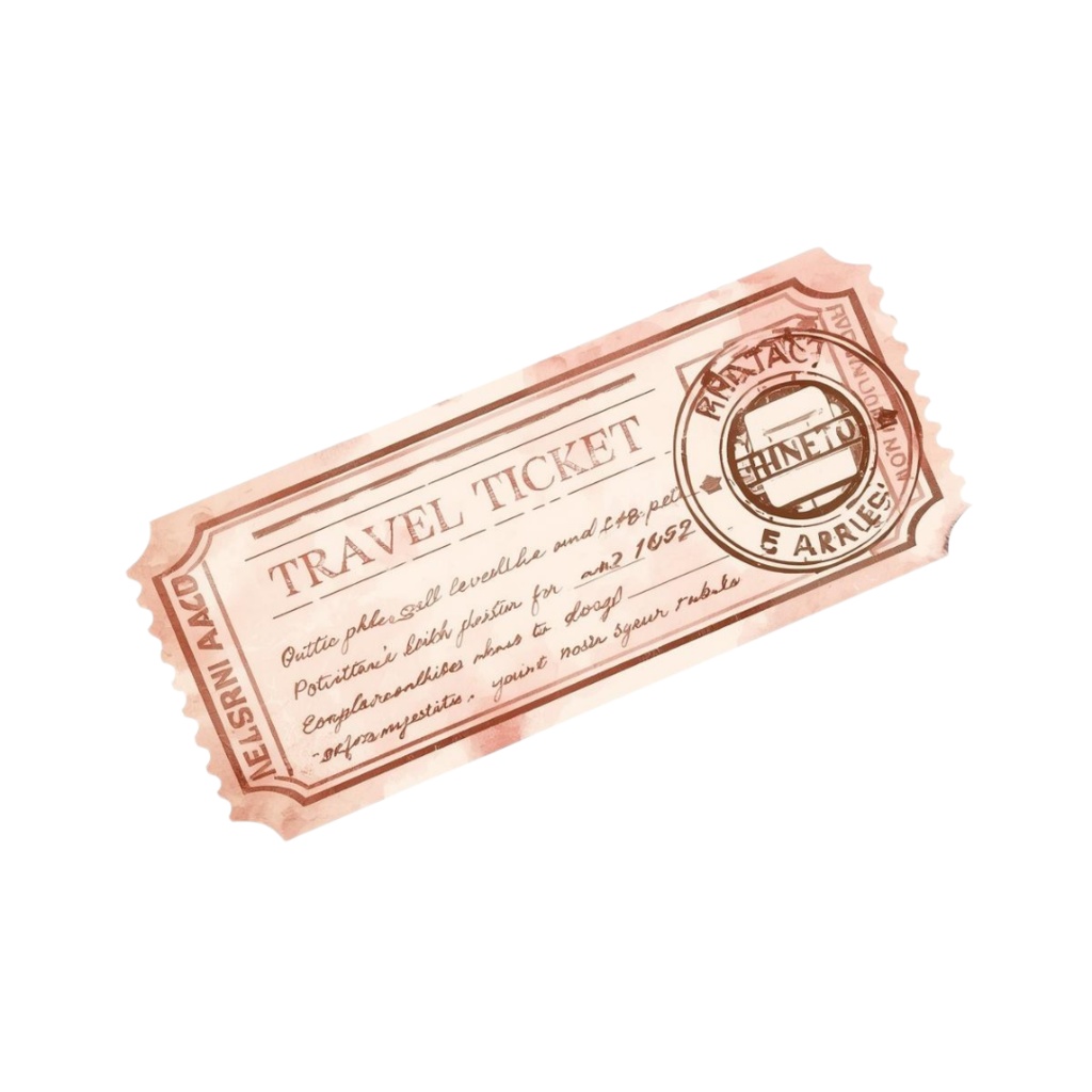 水彩アンティークトラベル素材集(ピンクシリーズ)12点セット Vol.1